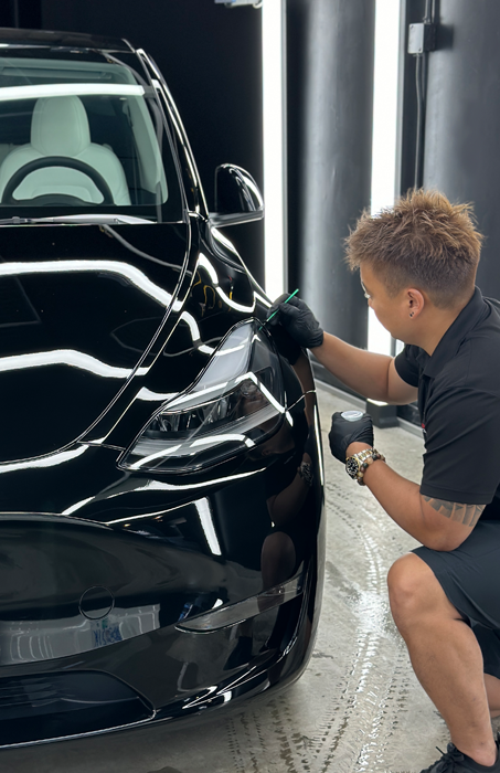 PCR Paint Chip Repair on Model Y