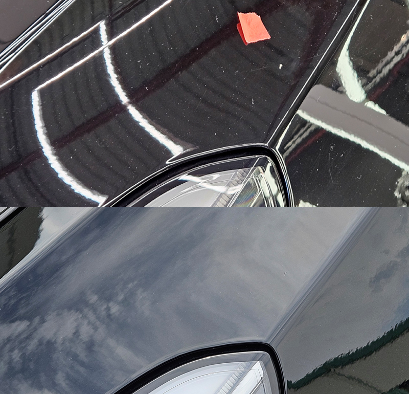 Tesla Model 3 Front Fender Rock Chips Before & After